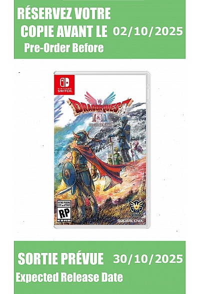 *Précommande* Dragon Quest I & II HD-2D Remake / Switch